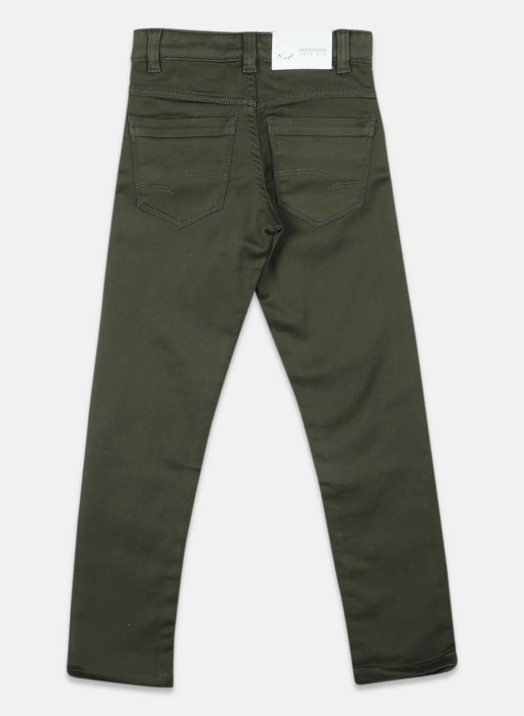 Boys Olive Slim Fit Denim - Image 2