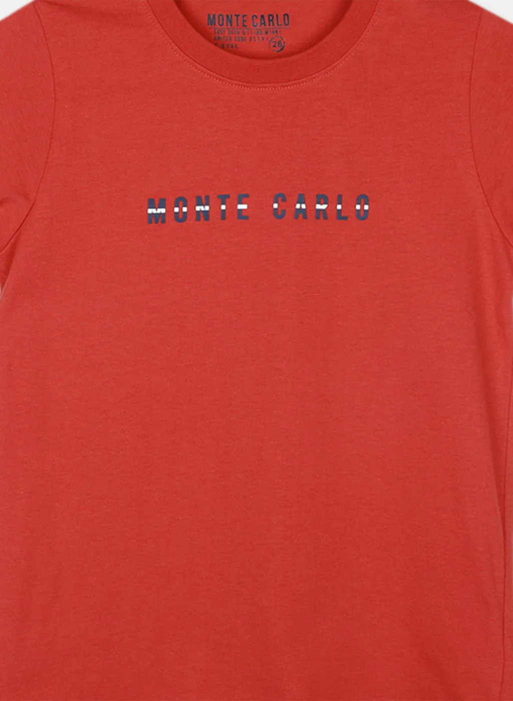Boys Orange Printed T-Shirt - Image 3