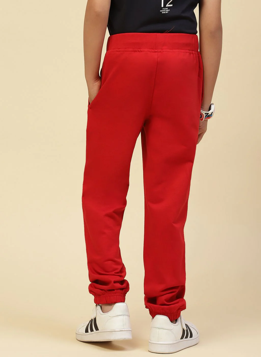 Boys Red Regular Fit Lower - Image 5
