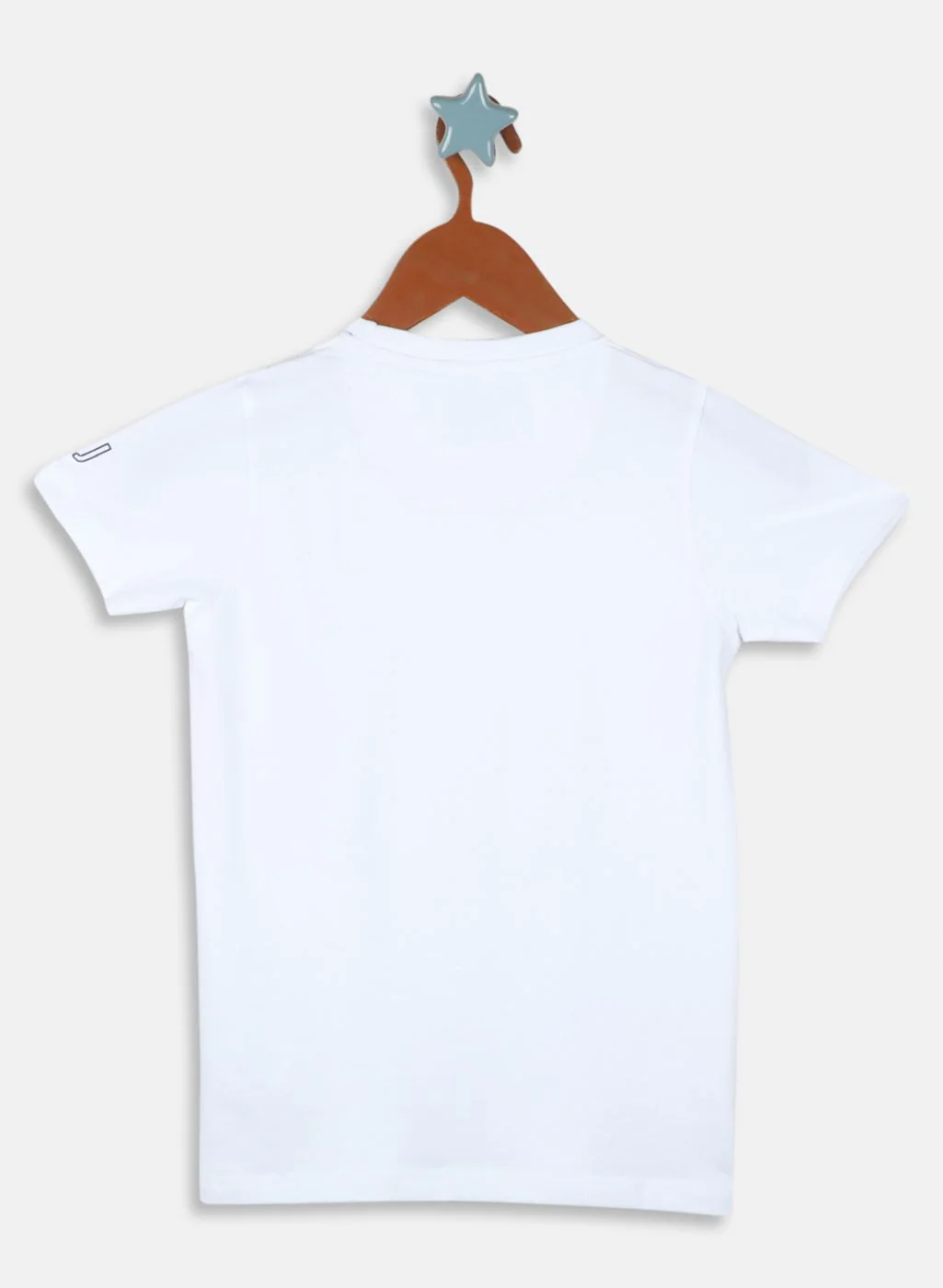 Boys White Printed T-Shirt - Image 2