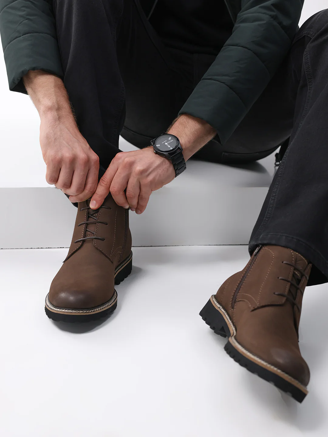 Monte Carlo Brown Casual Chukka Style Ankle Boots for Men - Image 10