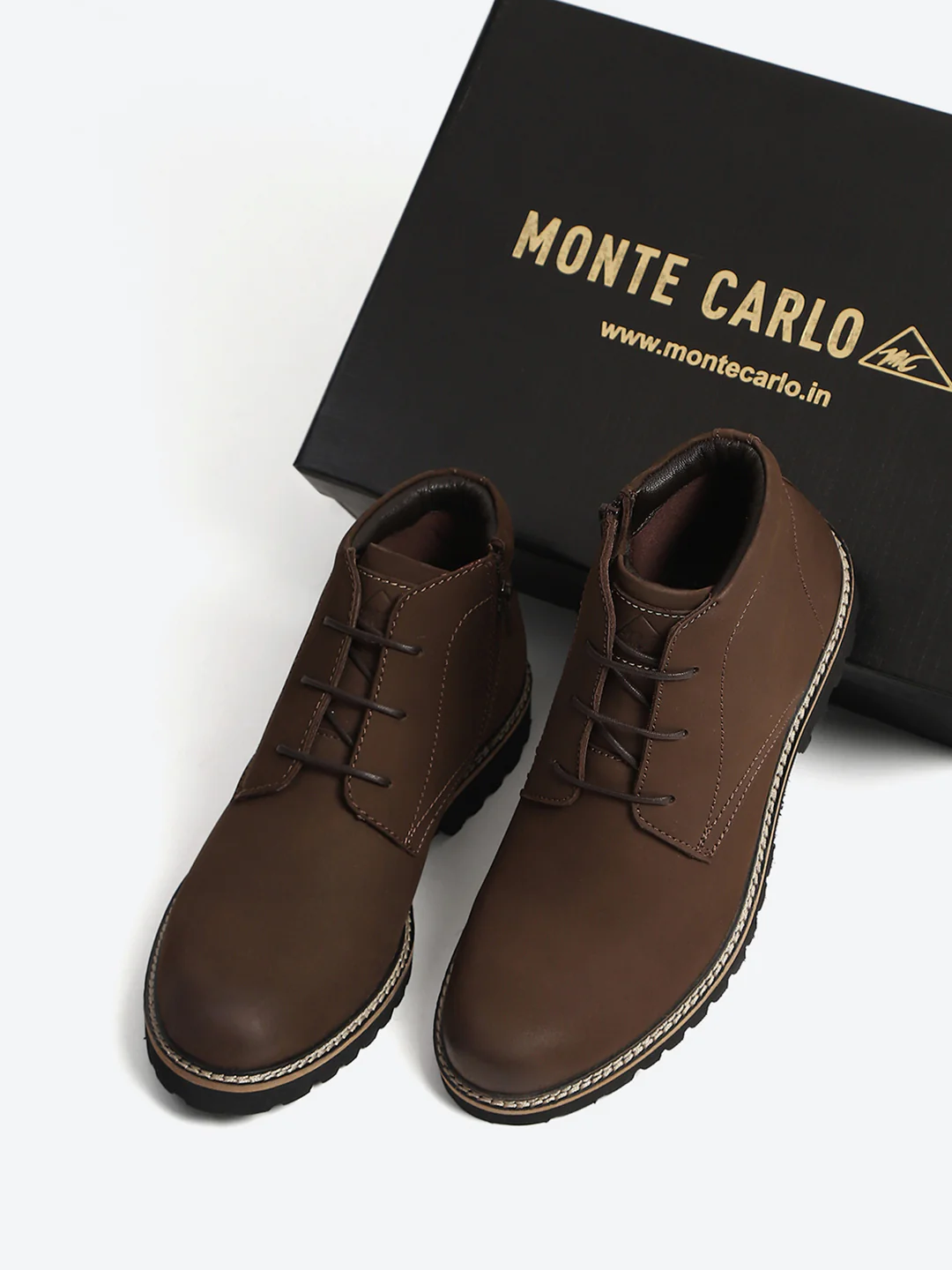 Monte Carlo Brown Casual Chukka Style Ankle Boots for Men - Image 2