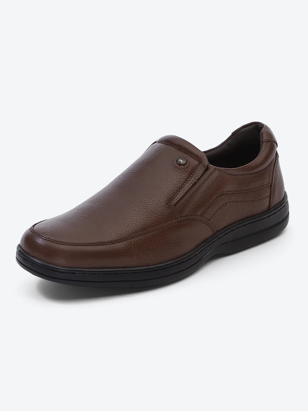 Monte Carlo Brown Comfort Slip on Formal Shoes for Men - Image 3