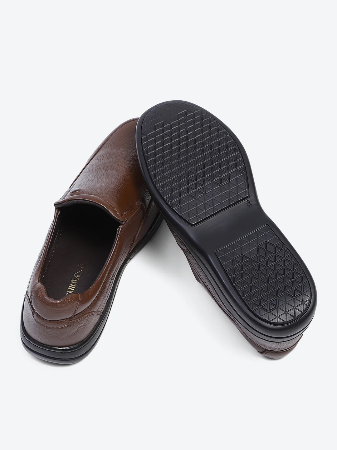 Monte Carlo Brown Comfort Slip on Formal Shoes for Men - Image 8