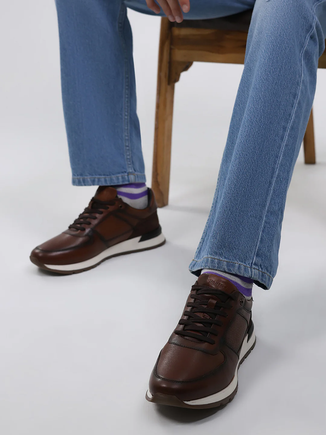 Monte Carlo Brown Lace Up Low-Top Casual Sneaker Shoe for Men - Image 10