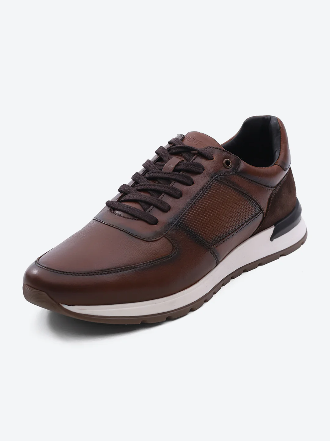 Monte Carlo Brown Lace Up Low-Top Casual Sneaker Shoe for Men - Image 3