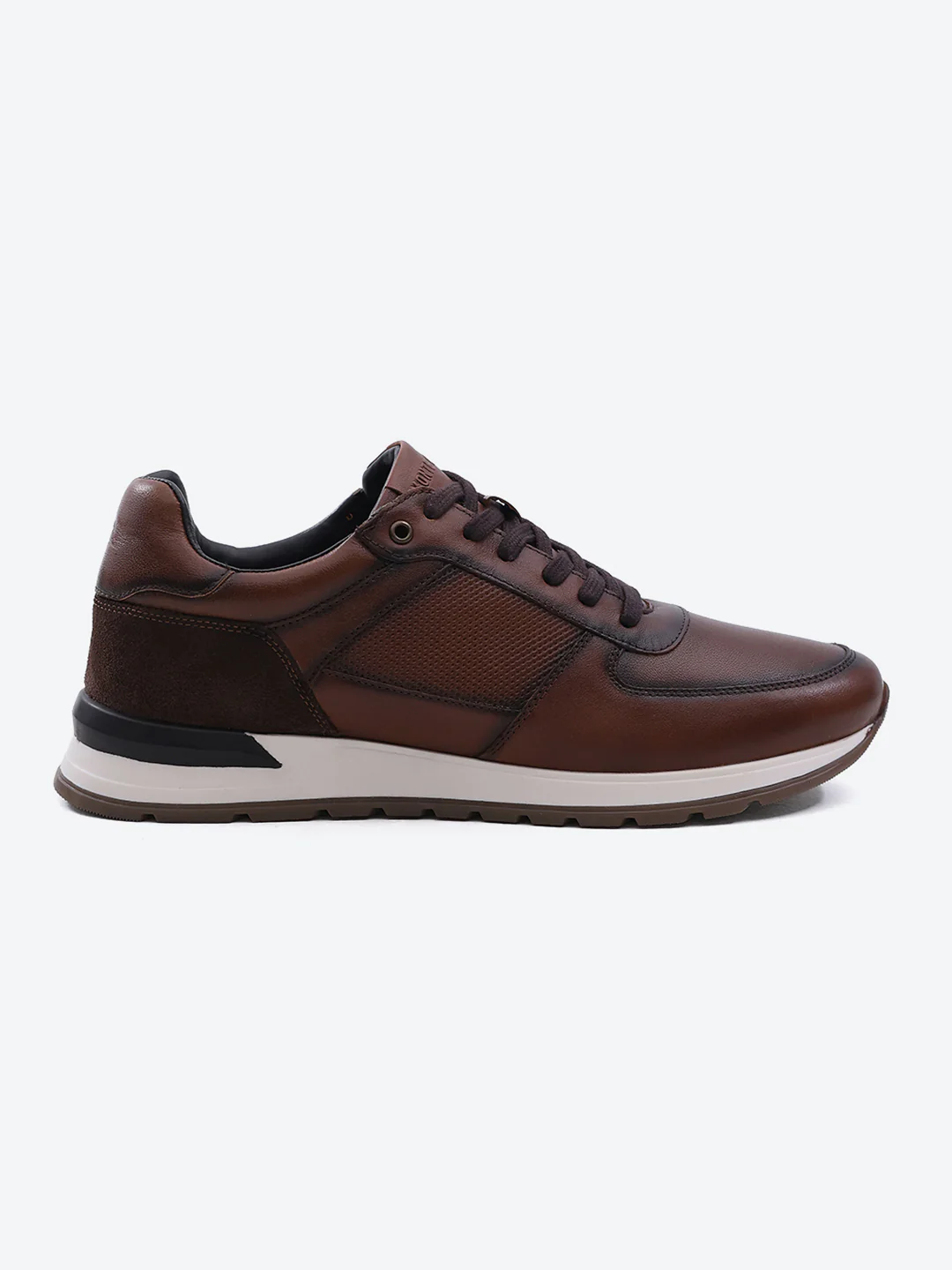 Monte Carlo Brown Lace Up Low-Top Casual Sneaker Shoe for Men - Image 5