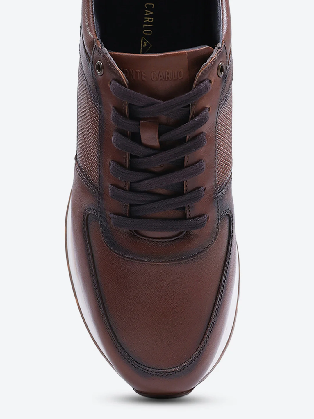 Monte Carlo Brown Lace Up Low-Top Casual Sneaker Shoe for Men - Image 7