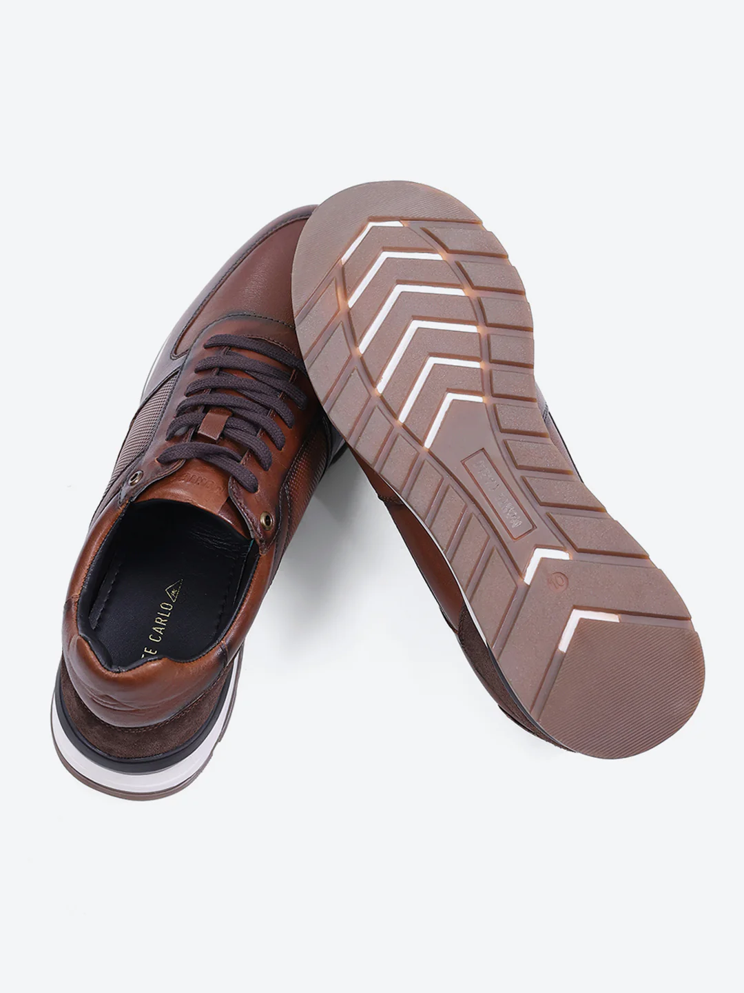 Monte Carlo Brown Lace Up Low-Top Casual Sneaker Shoe for Men - Image 8