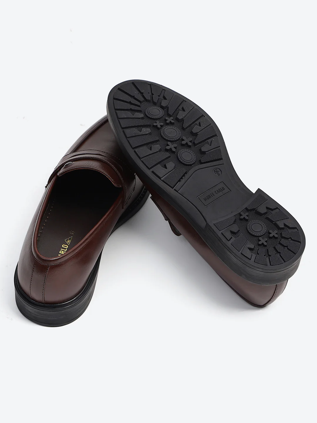Monte Carlo Brown Slip-On I Formal I Party Wear Leather Penny Loafers for Men - Image 8