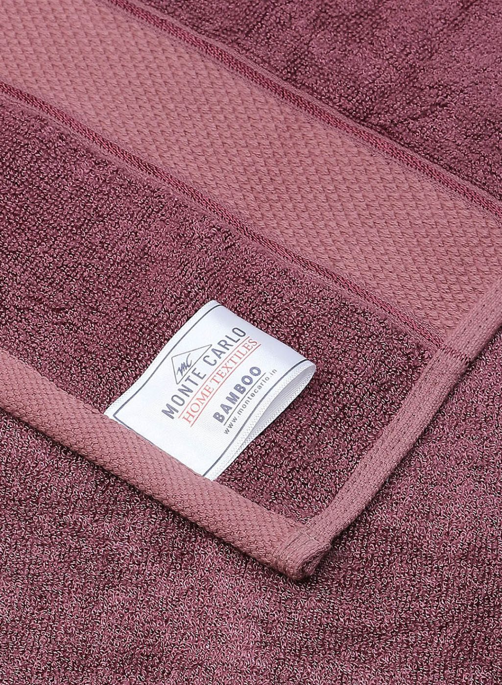 Burgundy Cotton 600 GSM Bath Towel - Image 4