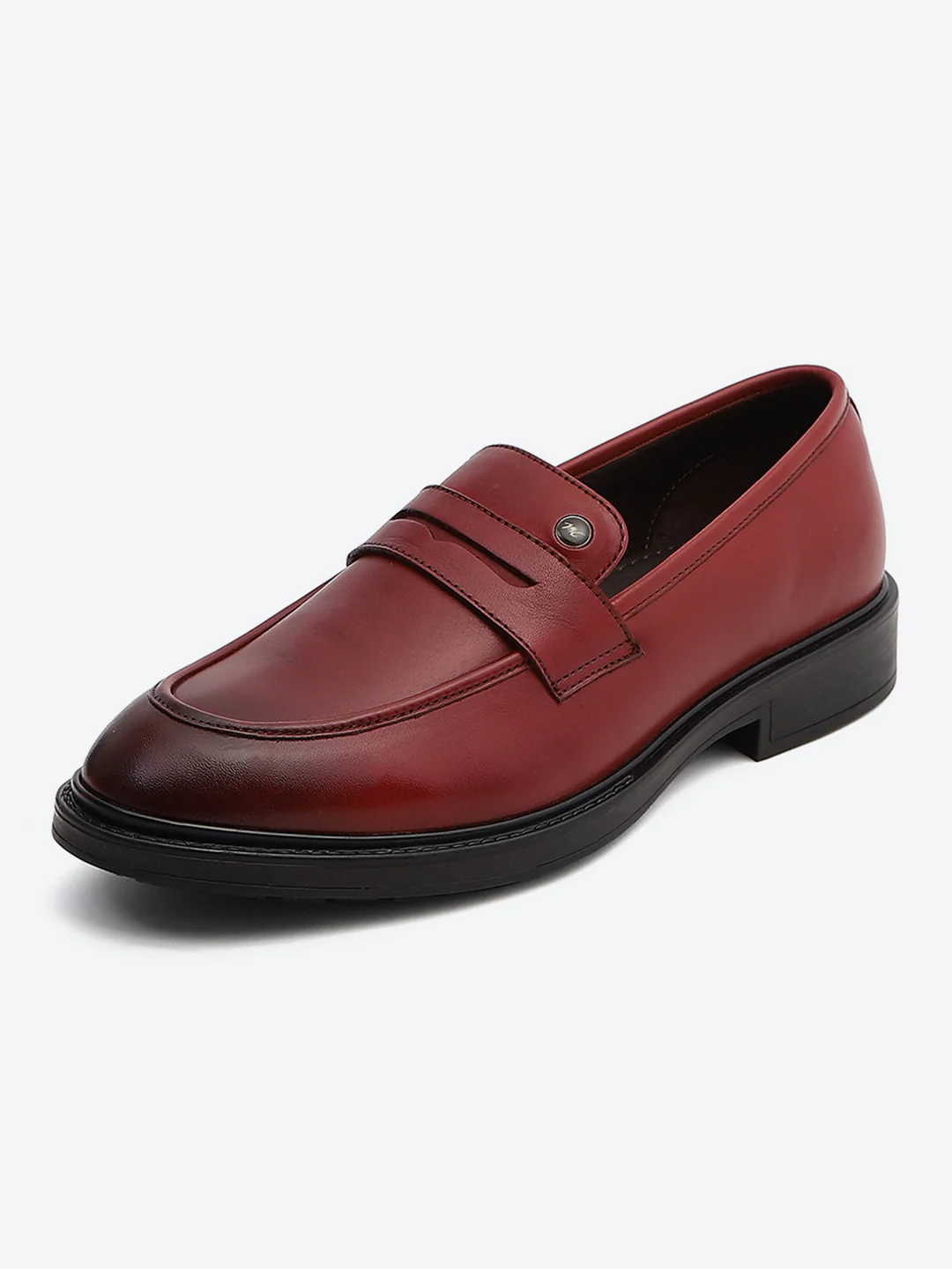 Monte Carlo Cherry Slip-On I Formal I Party Wear Leather Penny Loafers for Men - Image 3