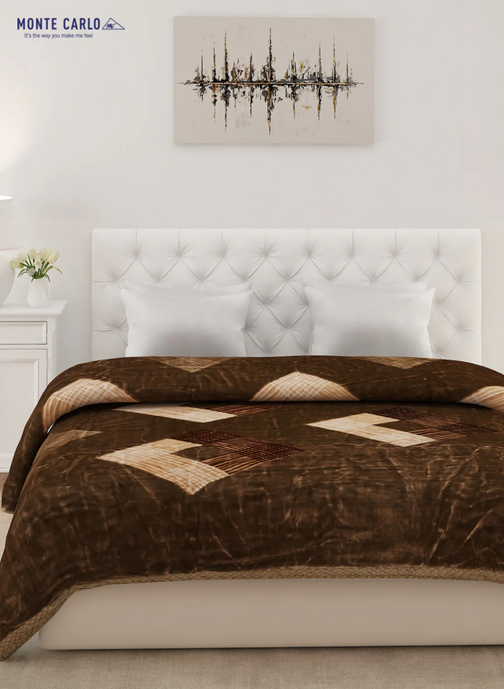 Double Bed Multicolor Mink Blanket - 1 Ply - Image 2