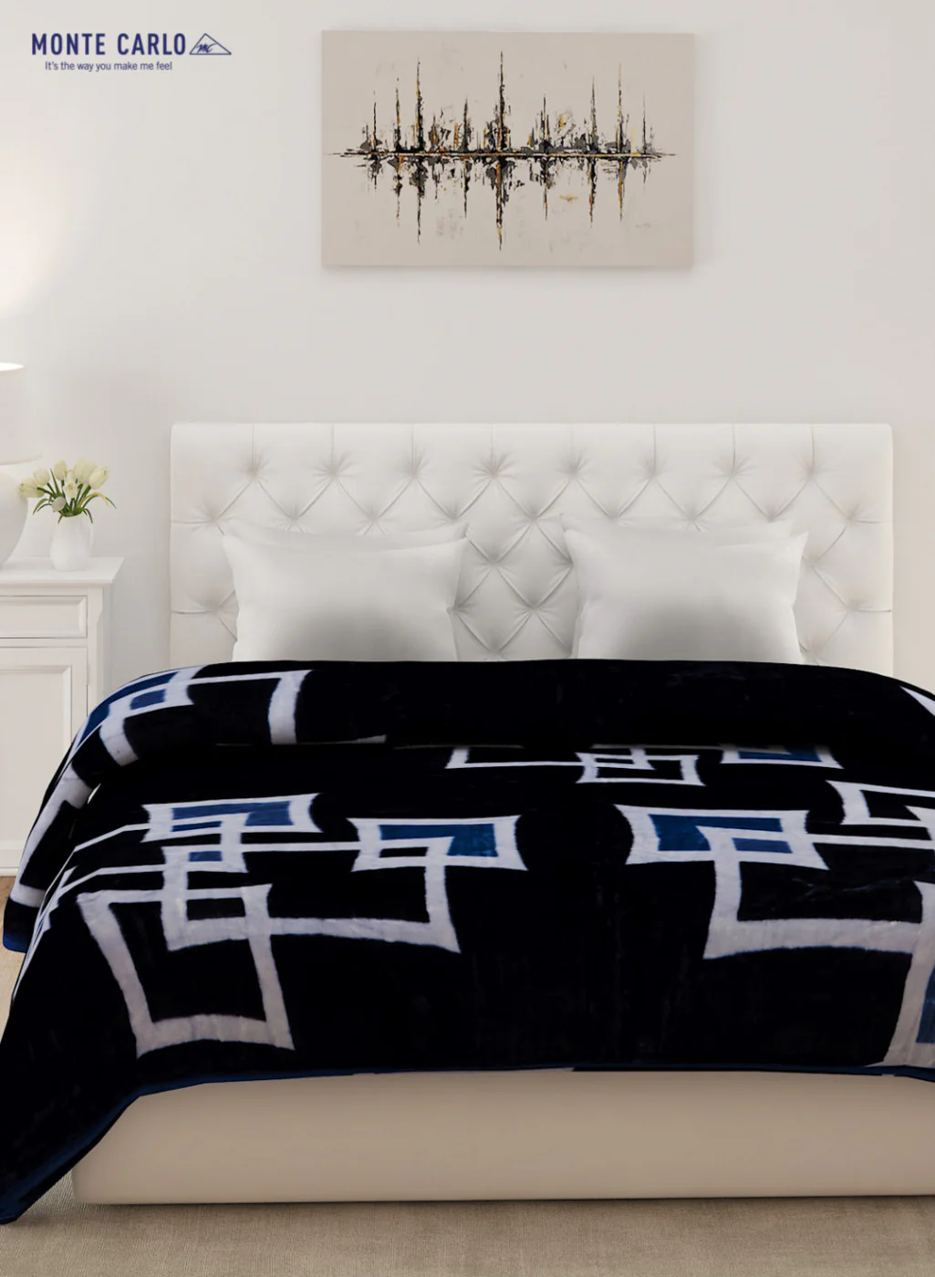 Double Bed Multicolor Mink Blanket - 1 Ply - Image 2