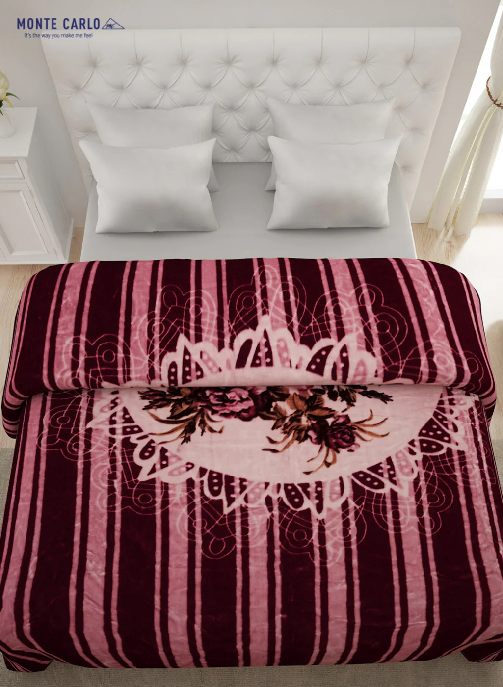 Double Bed Multicolor Mink Blanket - 1 Ply - Image 3