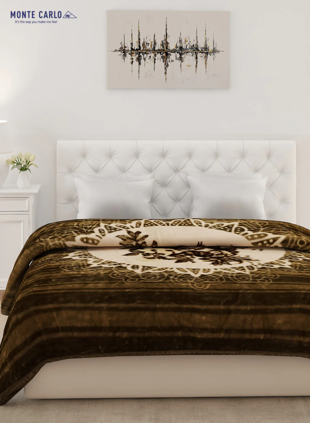 Double Bed Multicolor Mink Blanket - 1 Ply - Image 2