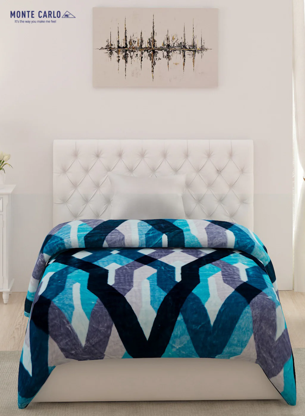 Double Bed Multicolor Mink Blanket - 1 Ply - Image 2