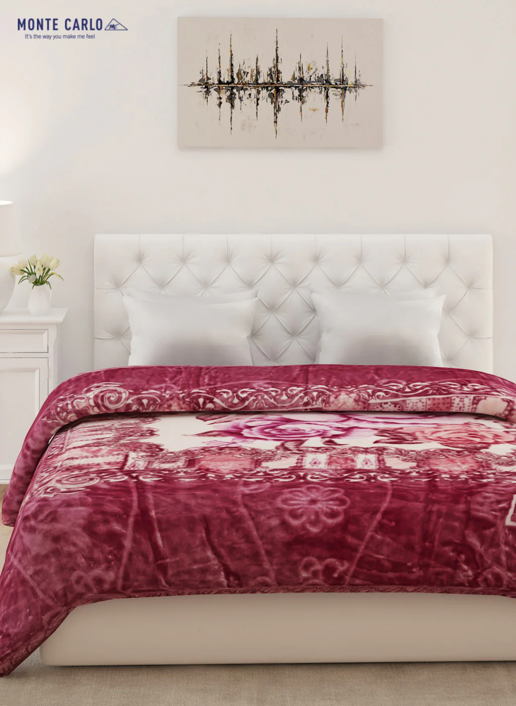 Double Bed Multicolor Mink Blanket - 2 Ply - Image 2