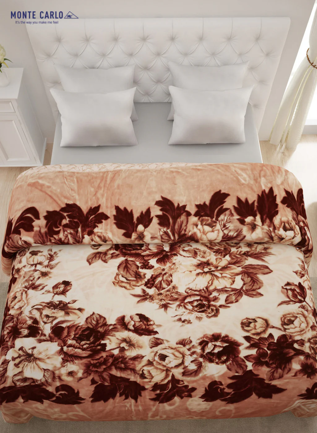 Double Bed Multicolor Mink Blanket - 2 Ply - Image 3