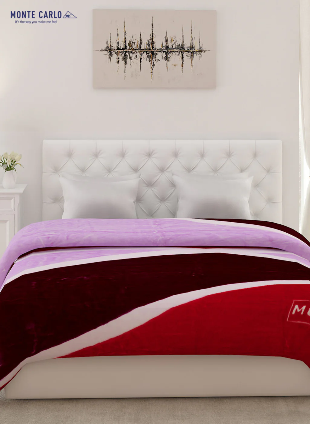 Double Bed Multicolor Mink Blanket - 2 Ply - Image 2