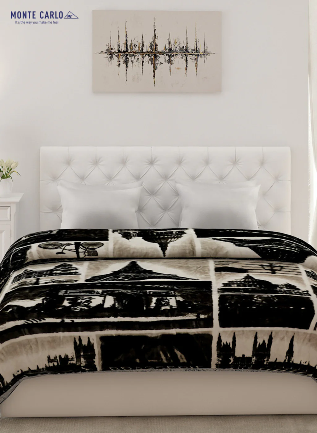 Double Bed Multicolor Mink Blanket - 2 Ply - Image 2