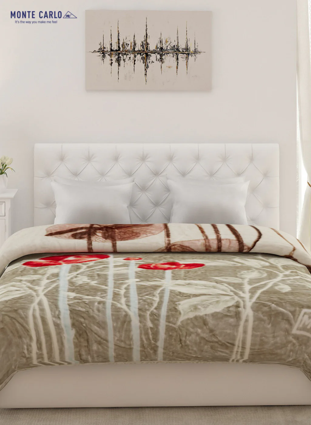 Double Bed Multicolor Mink Blanket - 2 Ply - Image 3