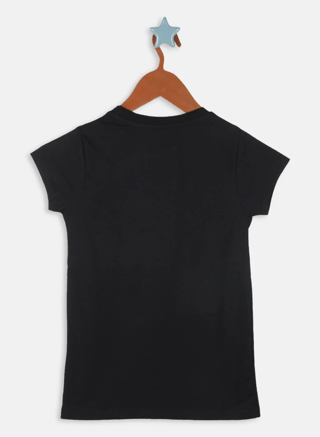 Girls Black Printed Top - Image 2