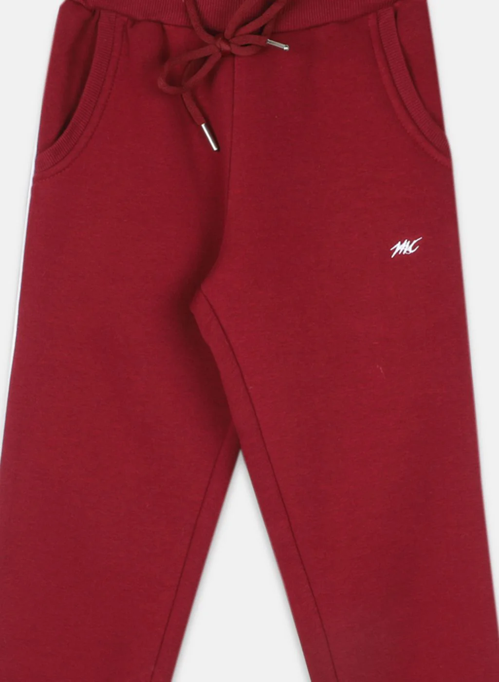 Girls Burgundy Regular Fit Lower - Image 3