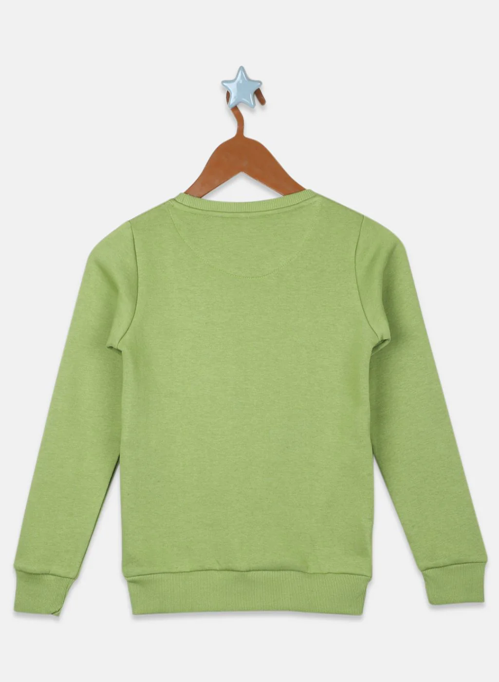Girls Green Printed Sweatshirt - Image 2