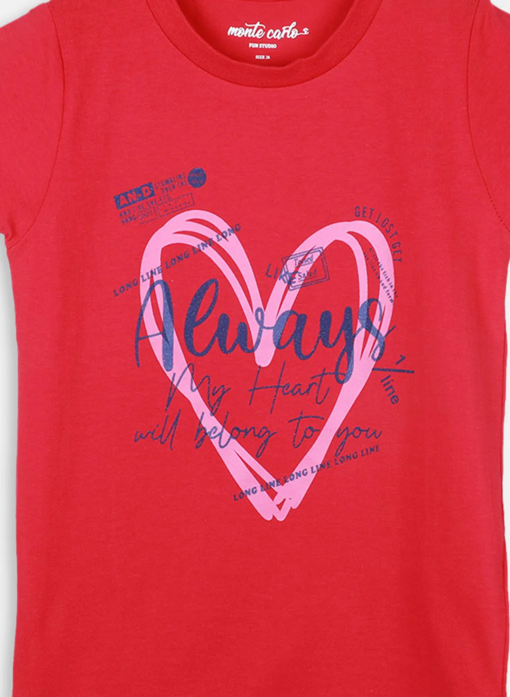 Girls Multicolor Printed Top 2 Pc Set - Image 4
