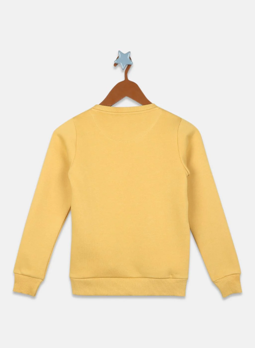Girls Mustard Printed Sweatshirt - Image 2