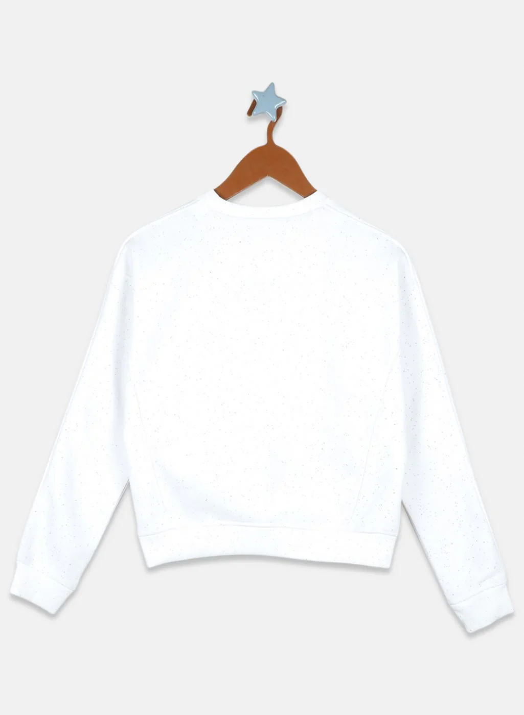 Girls Off White Printed Sweatshirt - Image 2