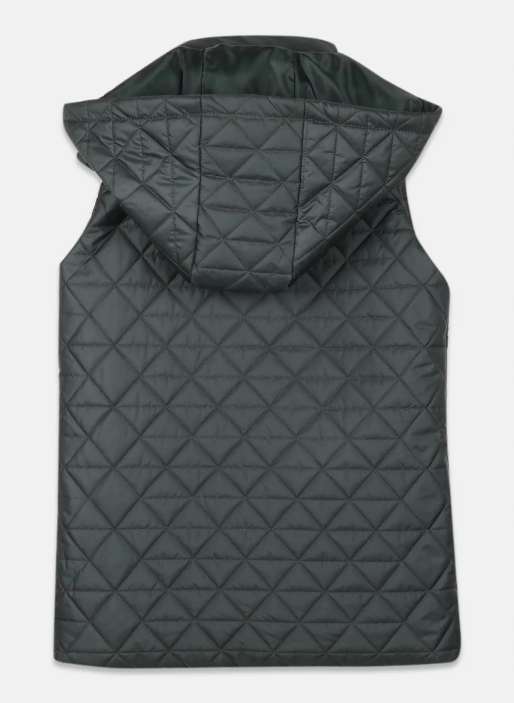 Girls Olive Solid Jacket - Image 2