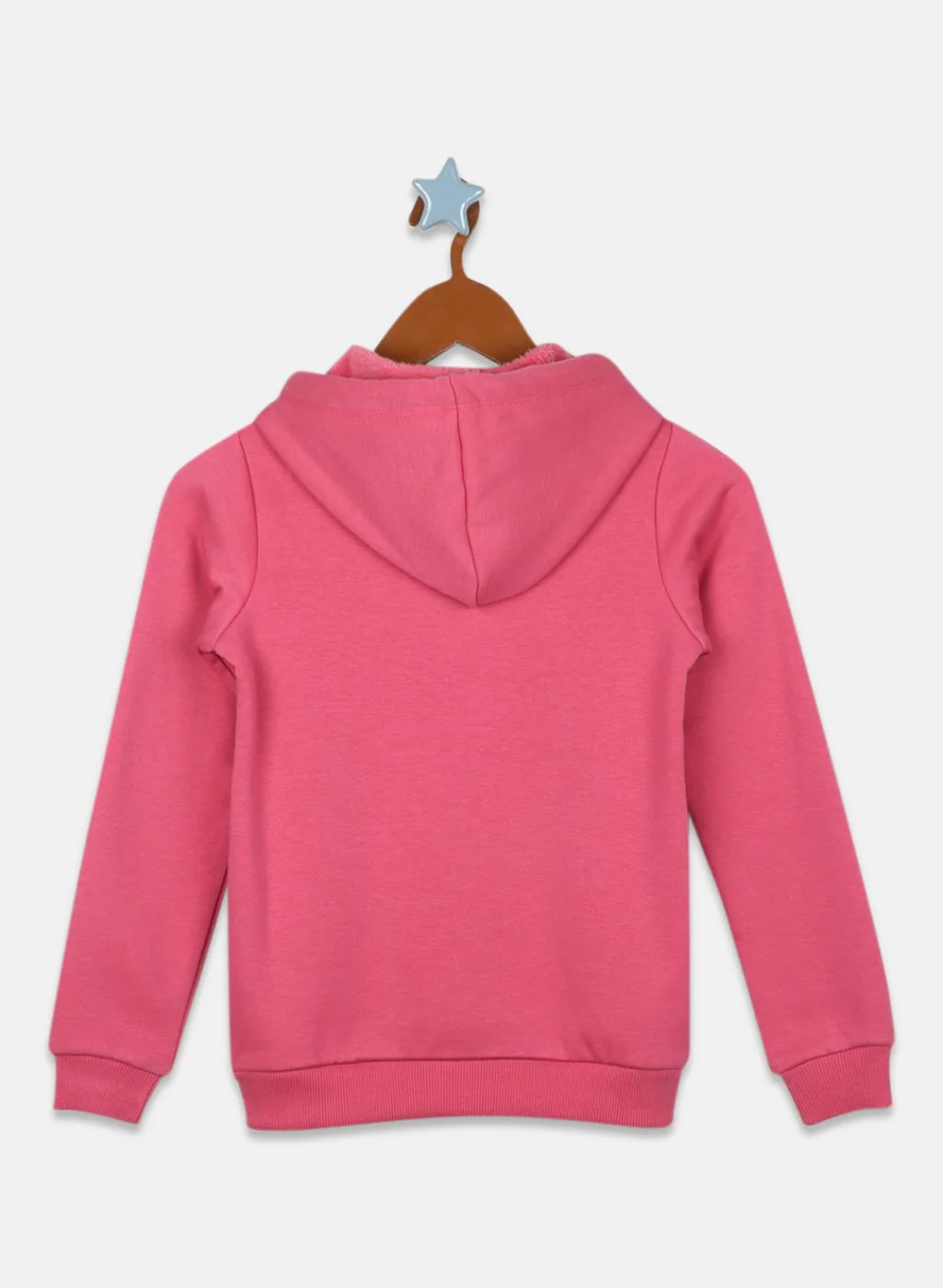 Girls Pink Printed Sweatshirt - Image 2