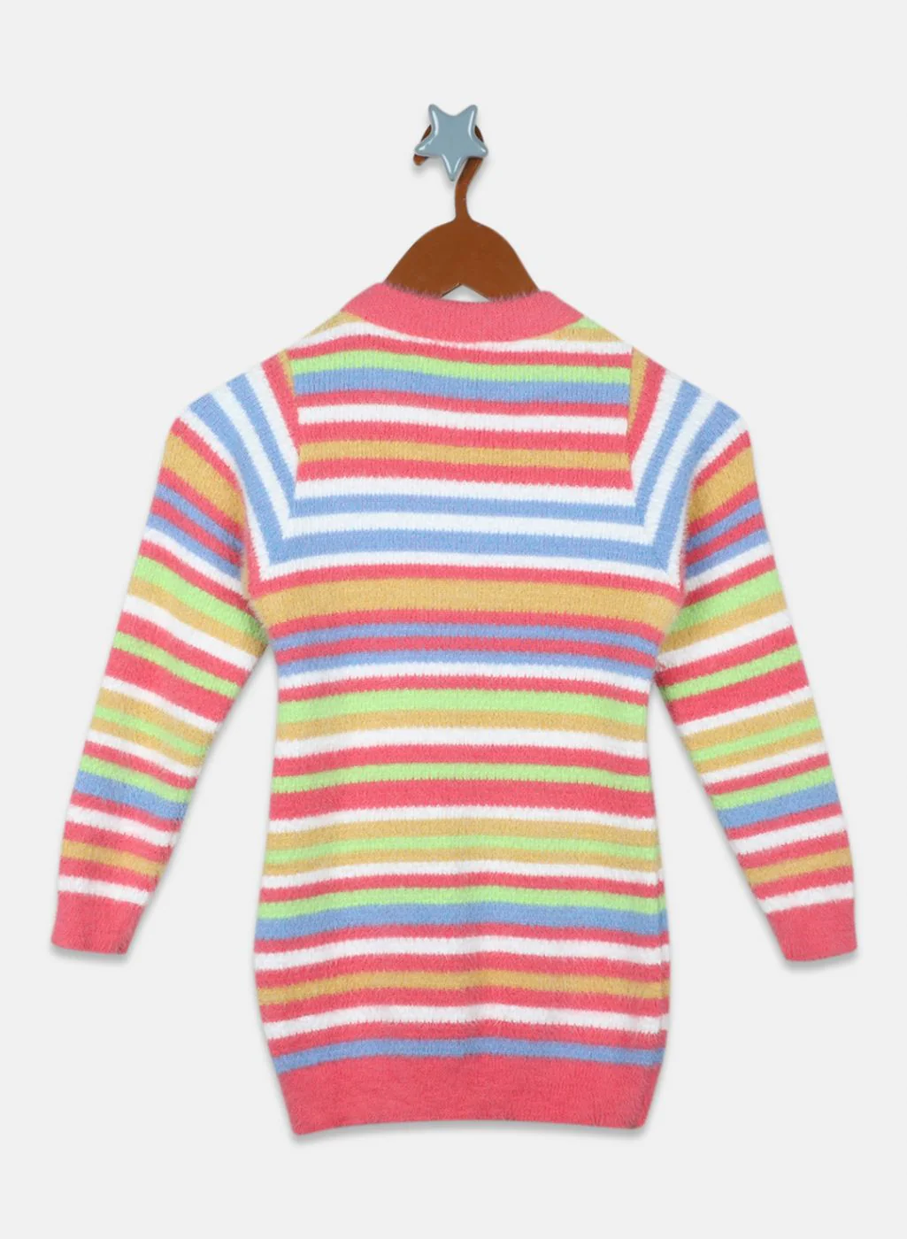 Girls Pink Stripe Top - Image 2
