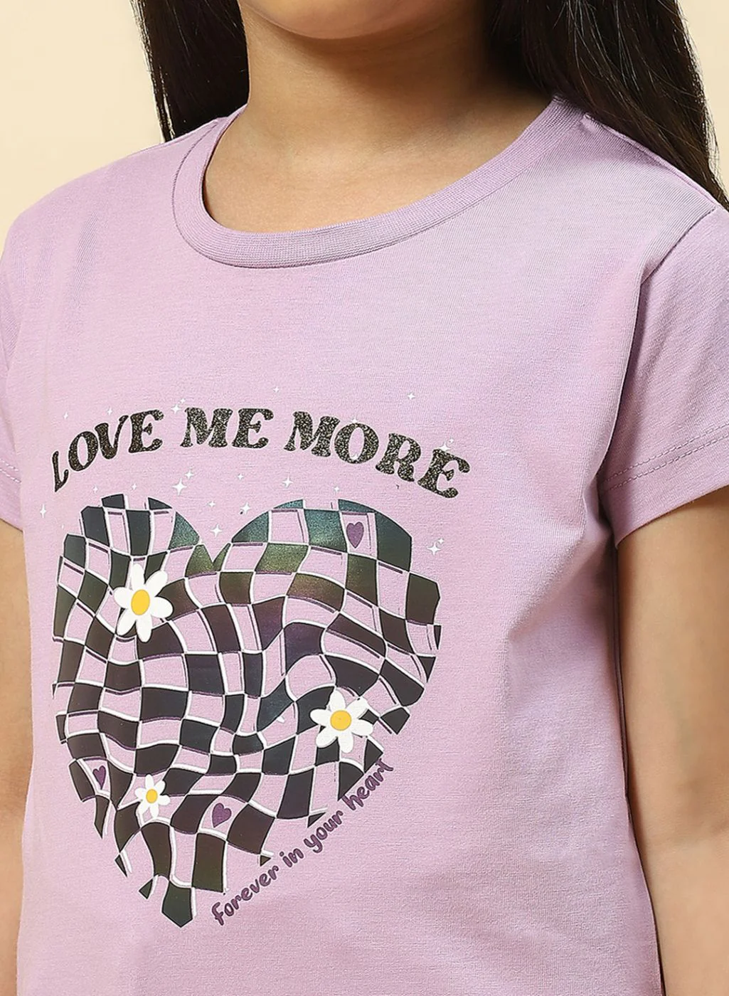 Girls Purple Printed Top - Image 6