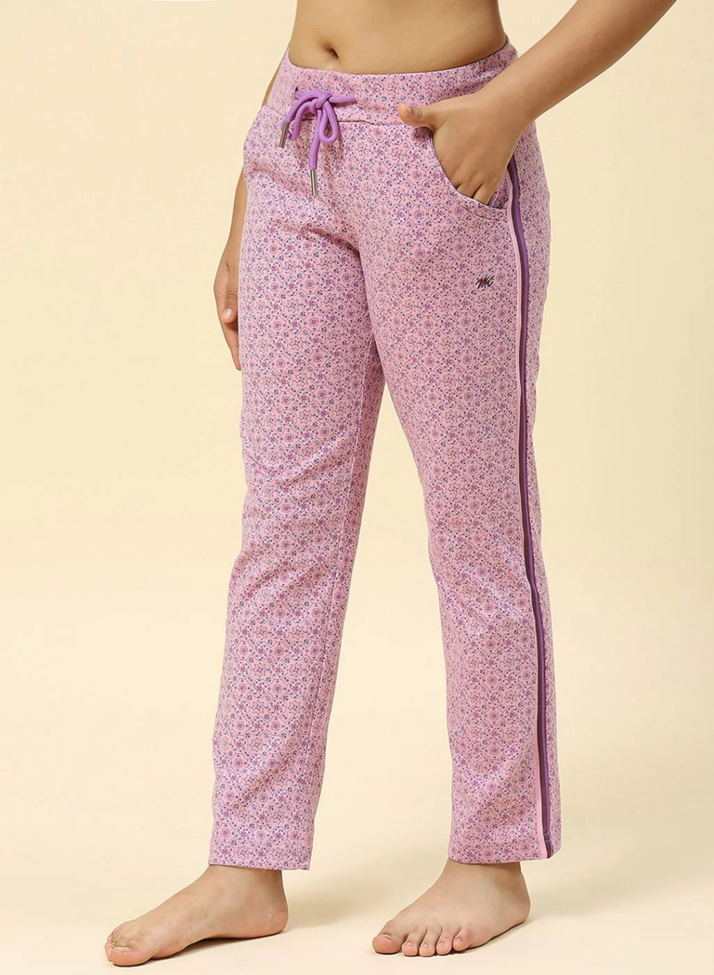 Girls Purple Regular Fit Lower - Image 3