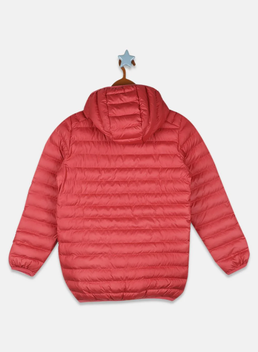 Girls Red Solid Jacket - Image 2