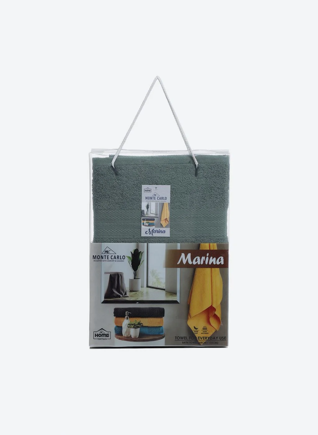 Green Cotton 400 GSM Bath Towel - Image 5