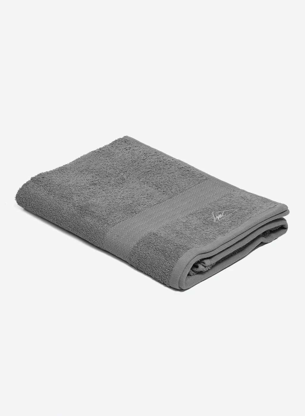 Grey Cotton 400 GSM Bath Towel - Image 2