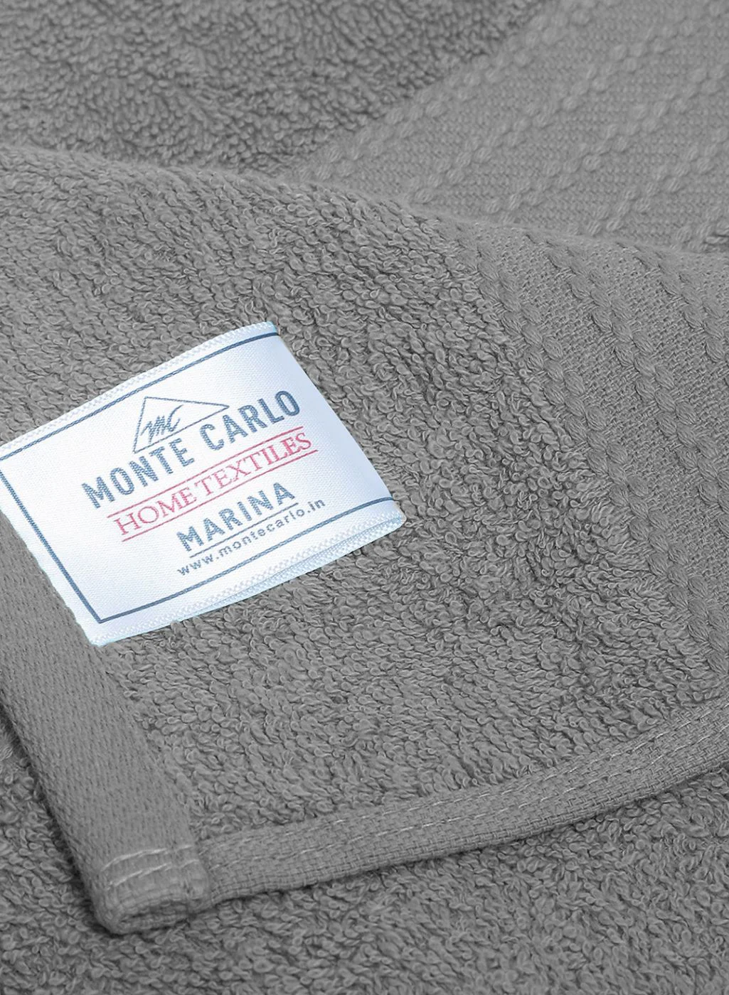 Grey Cotton 400 GSM Bath Towel - Image 4