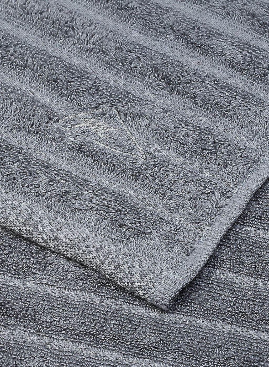 Grey Cotton 525 GSM Towel Set Pack of 2 (1 Bath & 1 Hand Towel) - Image 5