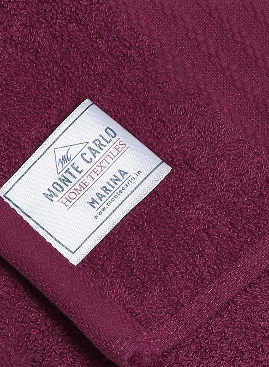 Maroon Cotton 400 GSM Bath Towel - Image 4