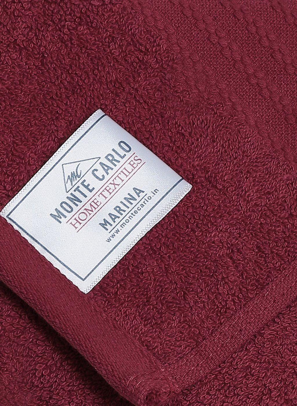 Maroon Cotton 400 GSM Bath Towel - Image 4