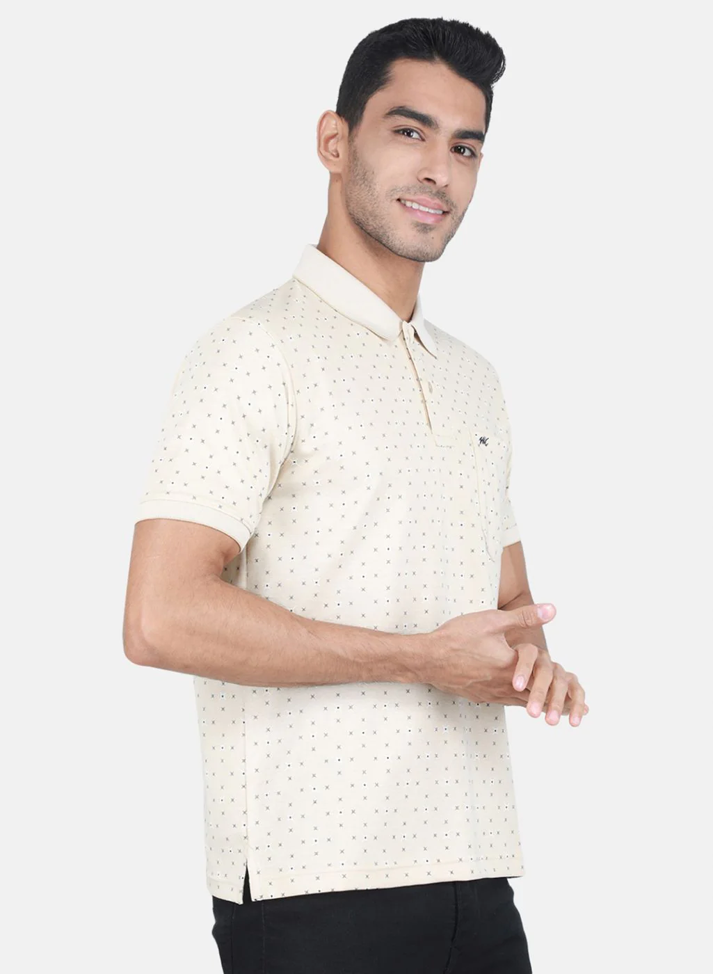 Men Beige Printed T-Shirt - Image 6