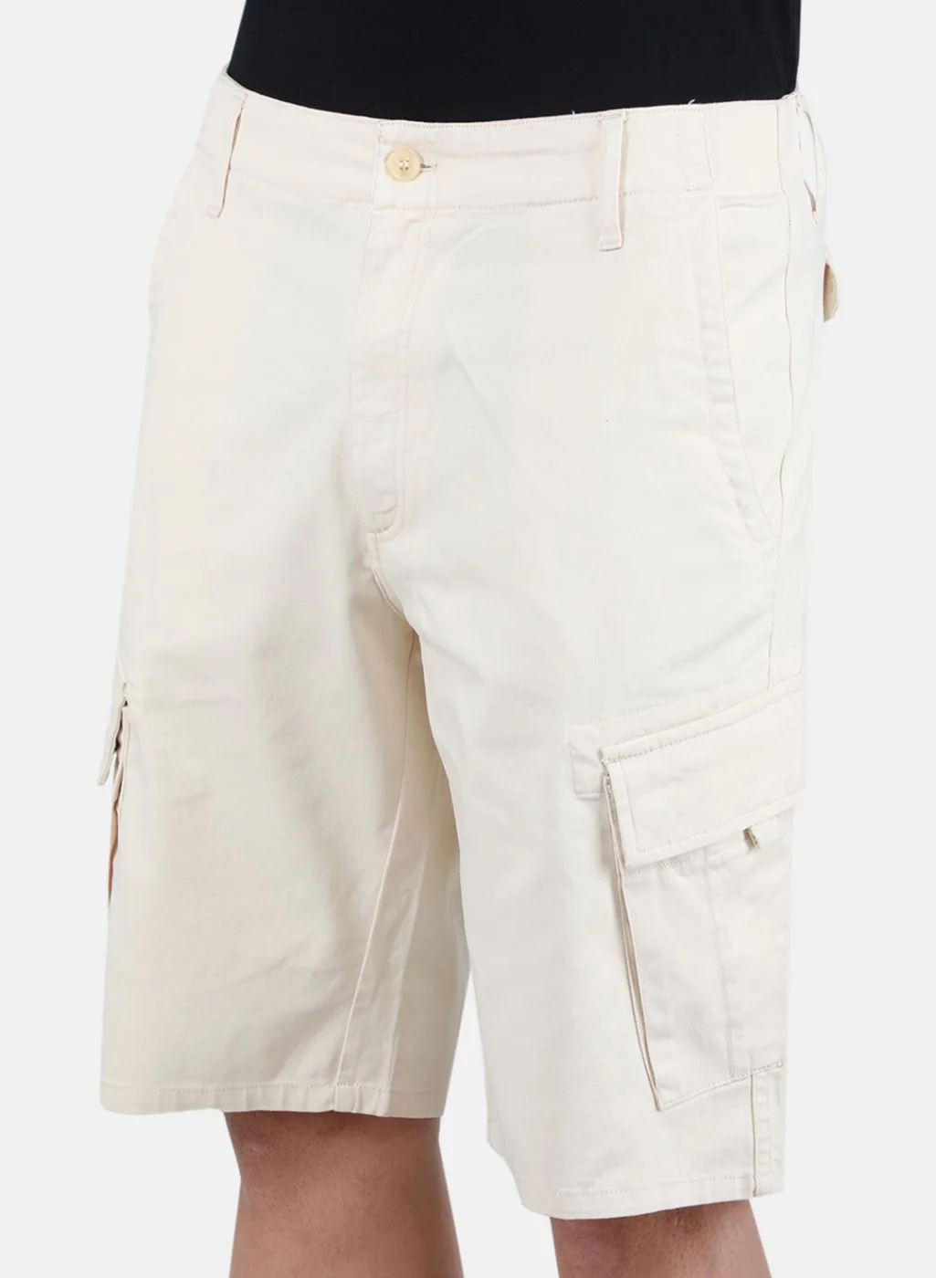 Men Beige Solid Short - Image 5