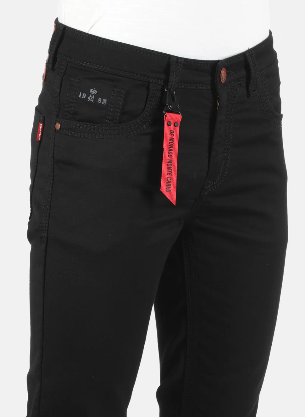 Men Black Narrow Fit Denim - Image 5