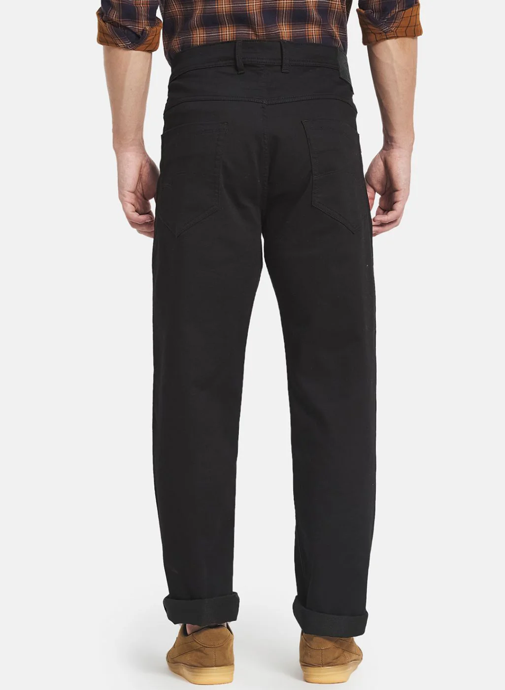 Men Black NArrow Fit Denim - Image 3