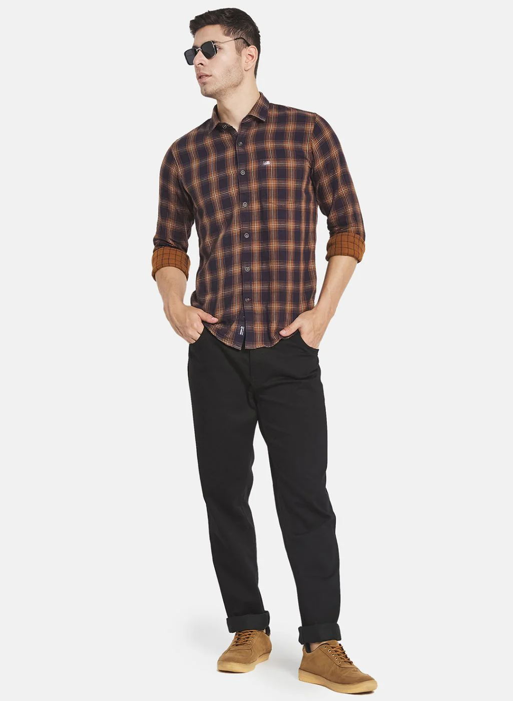 Men Black NArrow Fit Denim - Image 4