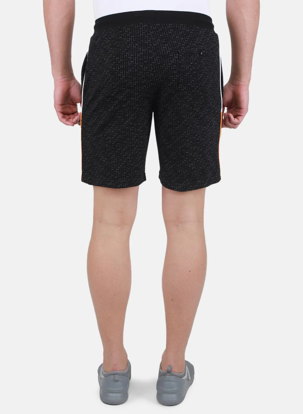 Men Black Printed Bermuda - Image 3